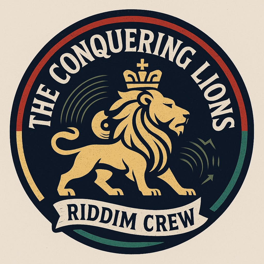 Conquering Lions – Bandlogo mit gekröntem Löwen