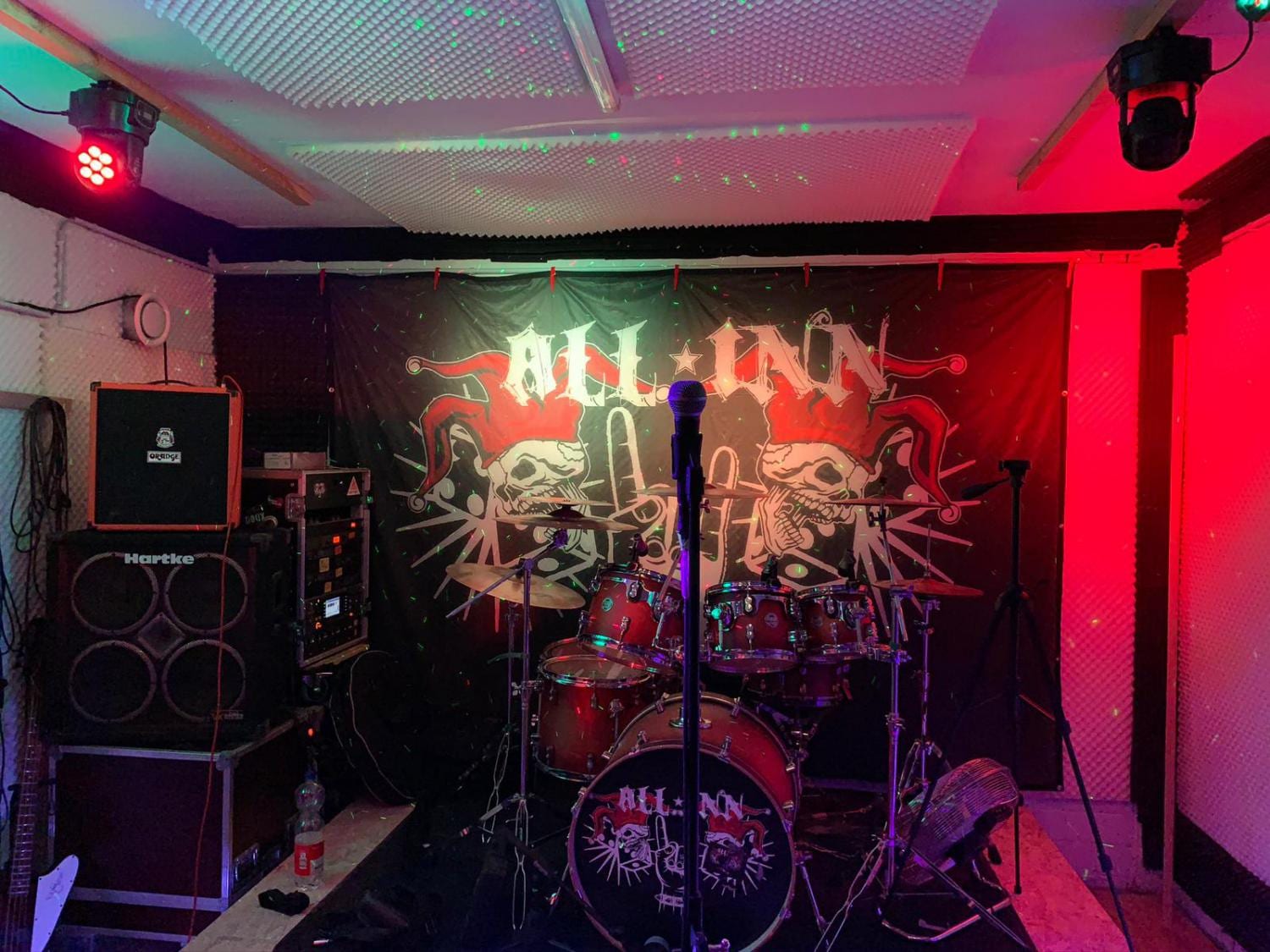 Historische Aufnahme eines Raum- oder Bühnenbereichs 14 im Musikerzentrum Rodgau