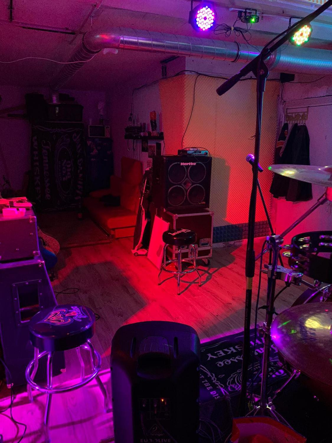 Historische Aufnahme eines Raum- oder Bühnenbereichs 18 im Musikerzentrum Rodgau