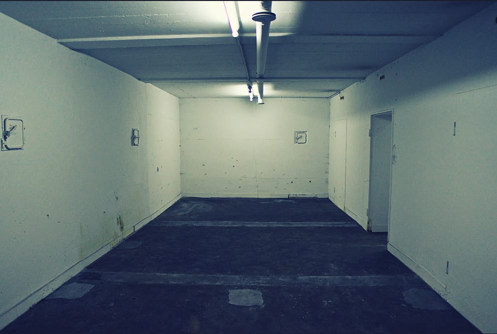 Historische Aufnahme des Bunkers oder Umbaus 1 im Musikerzentrum Rodgau