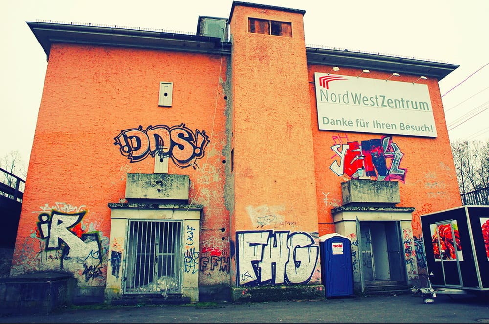 Historische Aufnahme des Bunkers oder Umbaus 4 im Musikerzentrum Rodgau