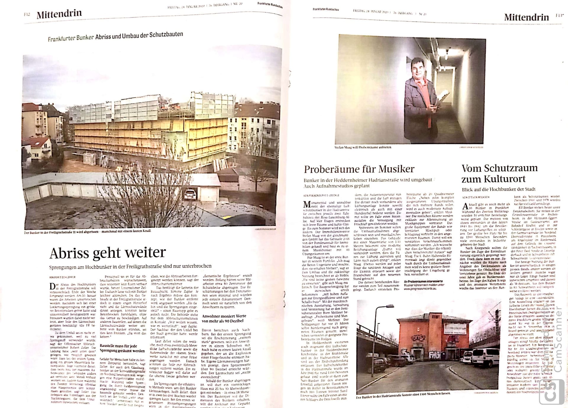 Rodgauer Rundschau vom 23.01.2020 – News-Grafik aus dem Musikerzentrum-Archiv