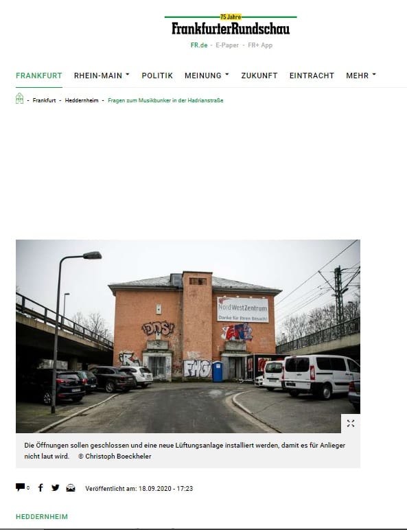 Rodgauer Rundschau vom 18.09.2020 – News-Grafik aus dem Musikerzentrum-Archiv